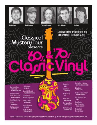 '60s & '70s Classic Vinyl flyer, black