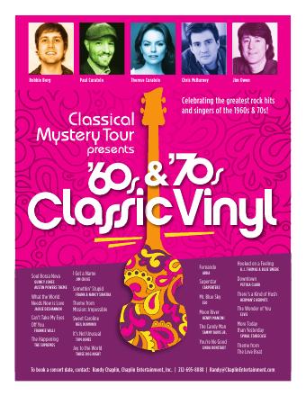 '60s & '70s Classic Vinyl flyer, pink