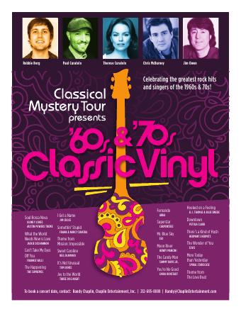 '60s & '70s Classic Vinyl flyer, purple